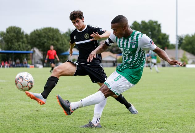 Josh Garcia (right) with Energy FC's U23 team