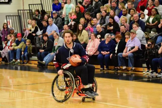 Macon Mayhem participate in wheelchair basketball game