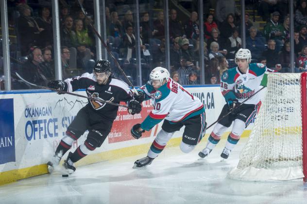 Defenceman Matt Barberis with the Vancouver Giants