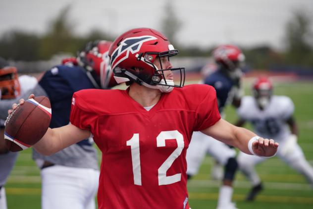 Memphis Express quarterback Brandon Silvers