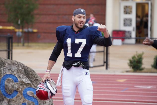 Reece Horn at Memphis Express practice