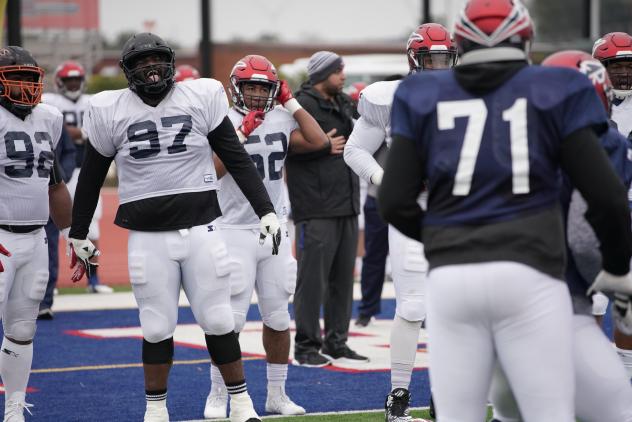 Greg Gilmore and the Memphis Express at practice