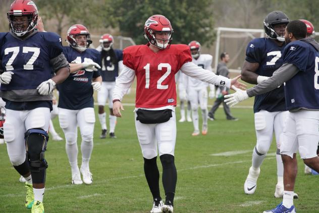 Memphis Express quarterback Brandon Silvers