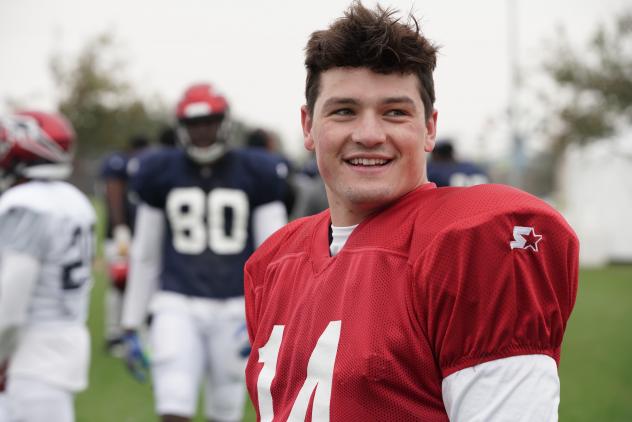 Memphis Express quarterback Christian Hackenberg