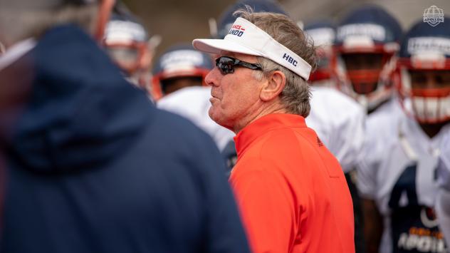 Orlando Apollos Head Coach Steve Spurrier Christopher Stoney