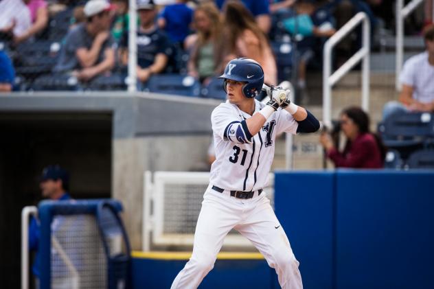 Infielder Jackson Cluff with BYU