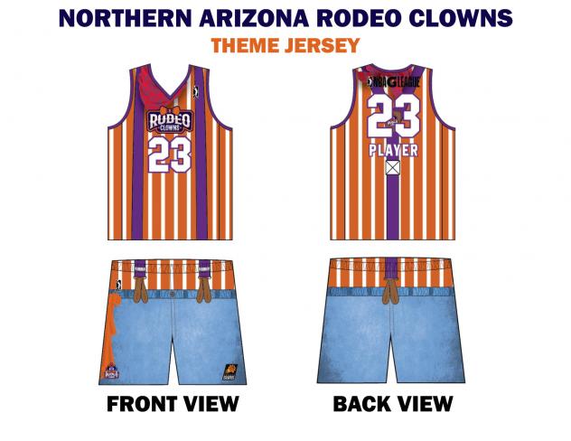 NAZ Suns' Rodeo Clowns jerseys