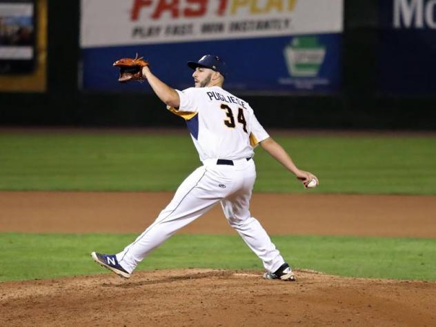 Pitcher James Pugliese with the York Revolution