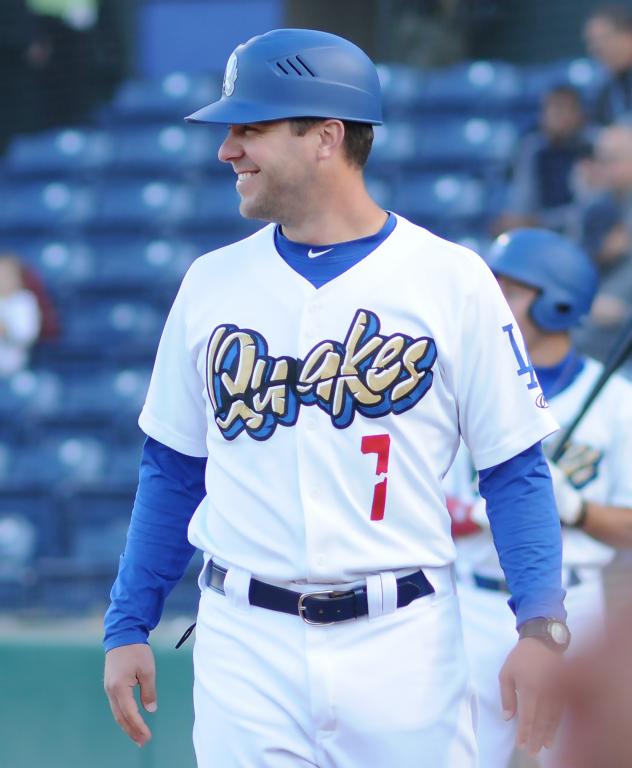 Drew Saylor with the Rancho Cucamonga Quakes in 2018