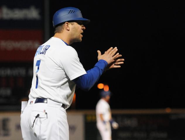 Manager Drew Saylor with the Rancho Cucamonga Quakes