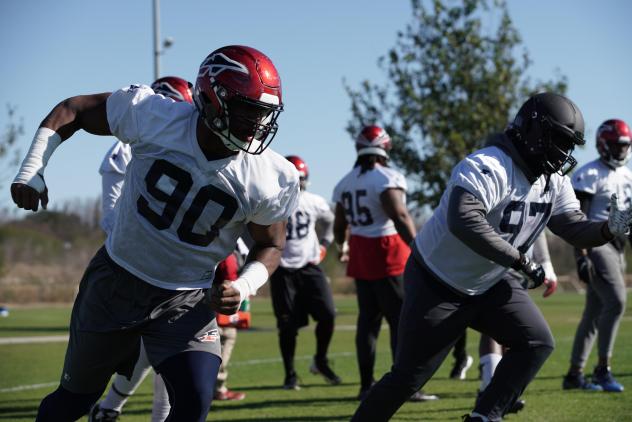 Sam Montgomery at a Memphis Express practice