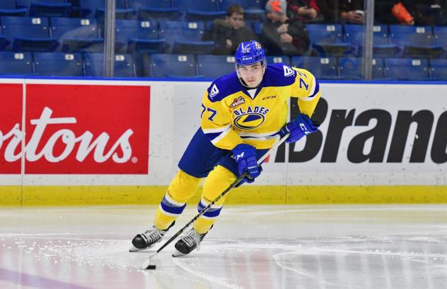 Saskatoon Blades forward Kirby Dach