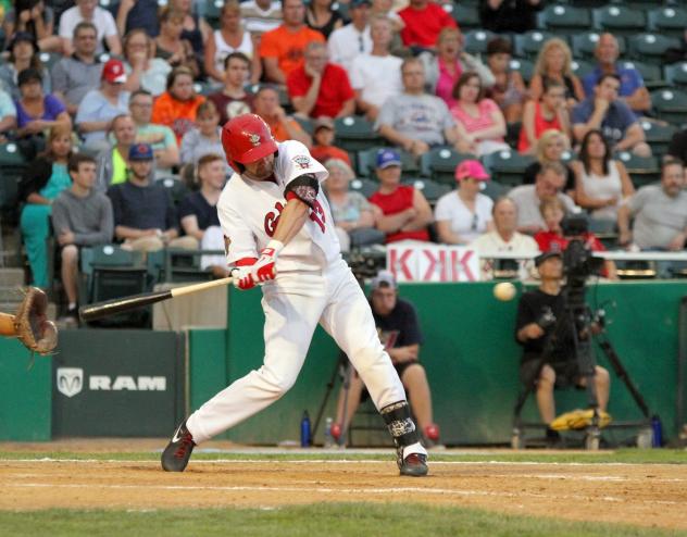 Josh Mazzola with the Winnipeg Goldeyes