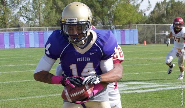 Wide receiver Markis Sumpter with Western New Mexico University