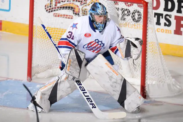 Rochester Americans goaltender Jonas Johansson