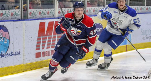 Saginaw Spirit right wing Cole Coskey