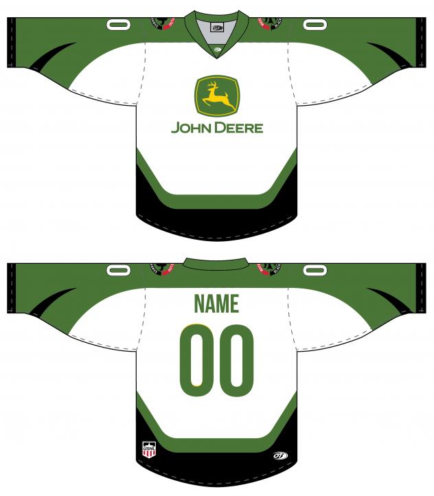 Waterloo Black Hawks John Deere jerseys