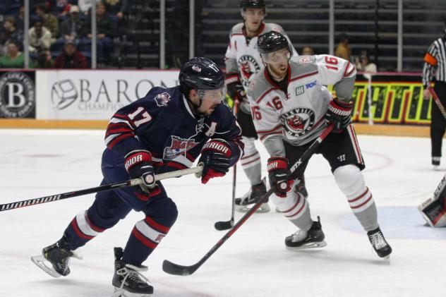Macon Mayhem center John Siemer vs. the Huntsville Havoc
