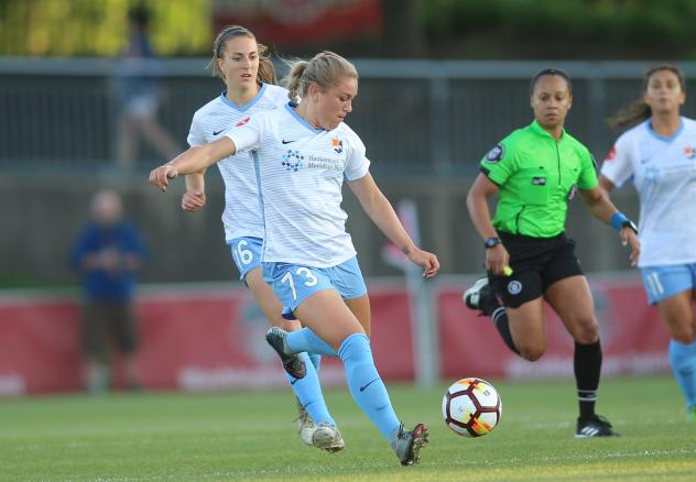 Sky Blue FC midfielder Madison Tiernan