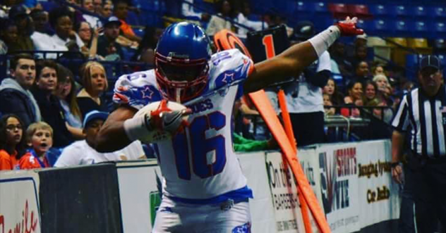Wide receiver Chad Walcott with the Cape Fear Heroes