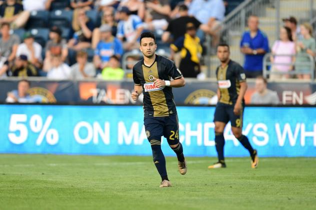 Midfielder Adam Najem with Bethlehem Steel FC
