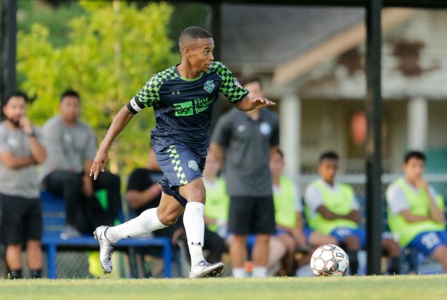 Josh Garcia with the OKC Energy FC U-23 team