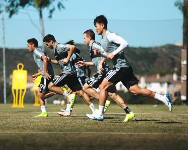 Seattle Sounders FC at preseason camp in Tucson