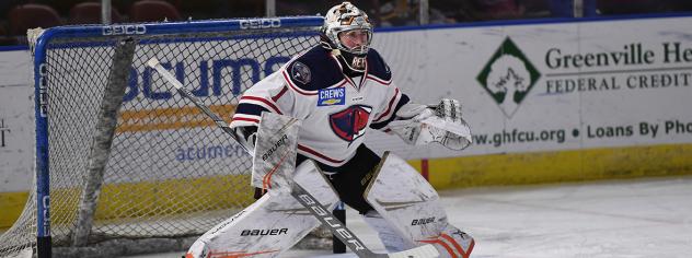 South Carolina Stingrays goaltender Angus Redmond