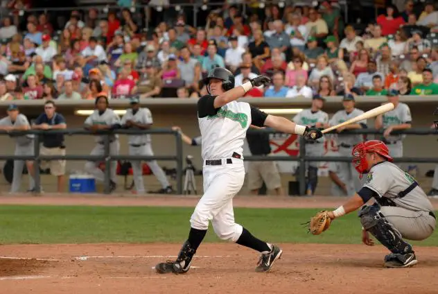 Justin Turner with the Dayton Dragons in 2007