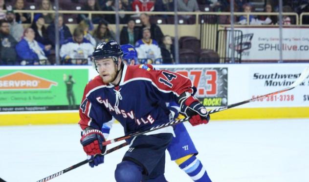 Evansville Thunderbolts right wing Shayne Morrissey