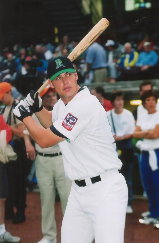 Samone Peters with the Dayton Dragons in 2001