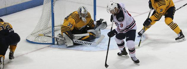 South Carolina Stingrays forward Grant Besse against the Norfolk Admirals