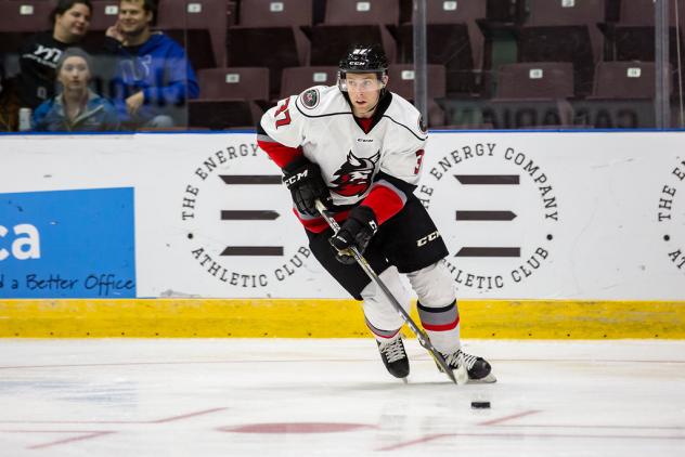 Adirondack Thunder defenseman Desmond Bergin