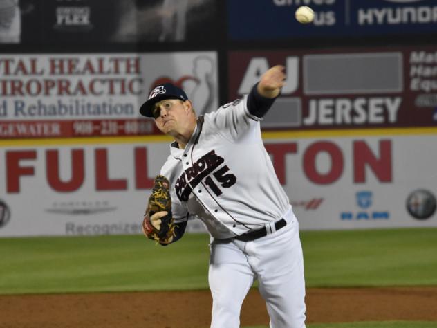 Somerset Patriots pitcher Logan Darnell