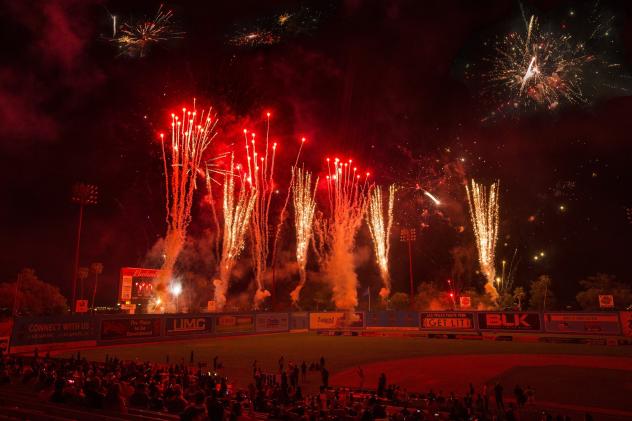 Las Vegas Lights FC fireworks