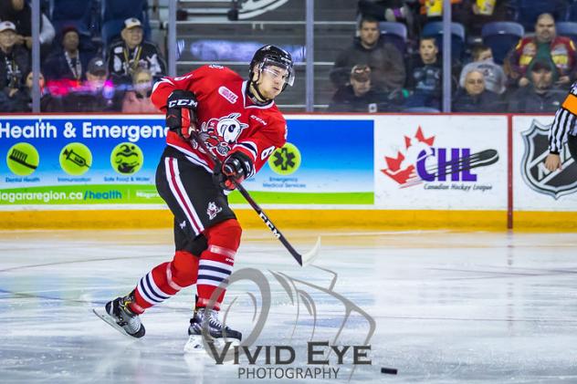 Niagara IceDogs defenceman Hayden Davis