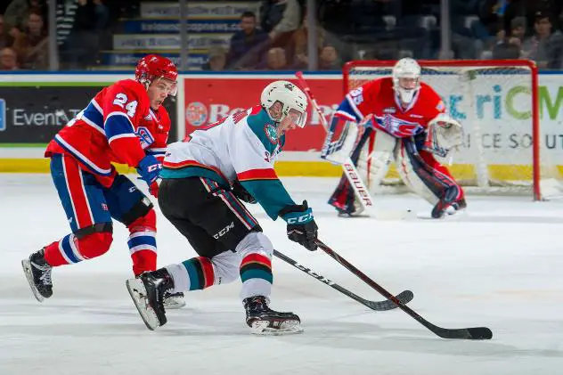 Kelowna Rockets eye the Spokane Chiefs goal