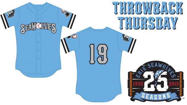 Erie SeaWolves Throwback Thursday jerseys