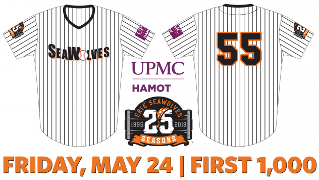 Erie SeaWolves Tigers era giveaway