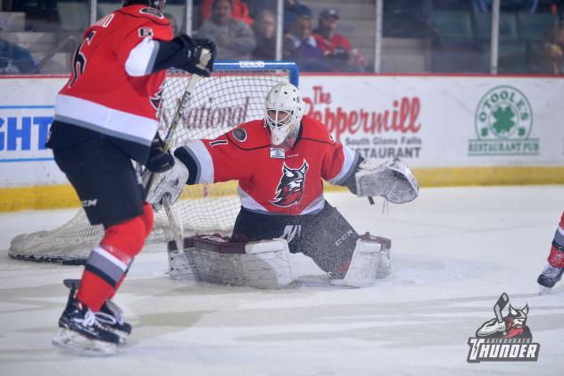 Adirondack Thunder goaltender Alex Sakellaropoulos