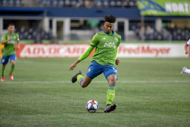 Sounders FC defender Saad Abdul-Salaam