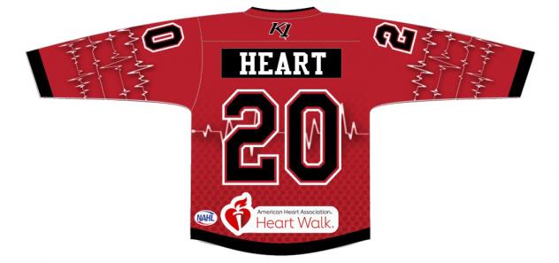 Corpus Christi IceRays Heart Night jersey (back)
