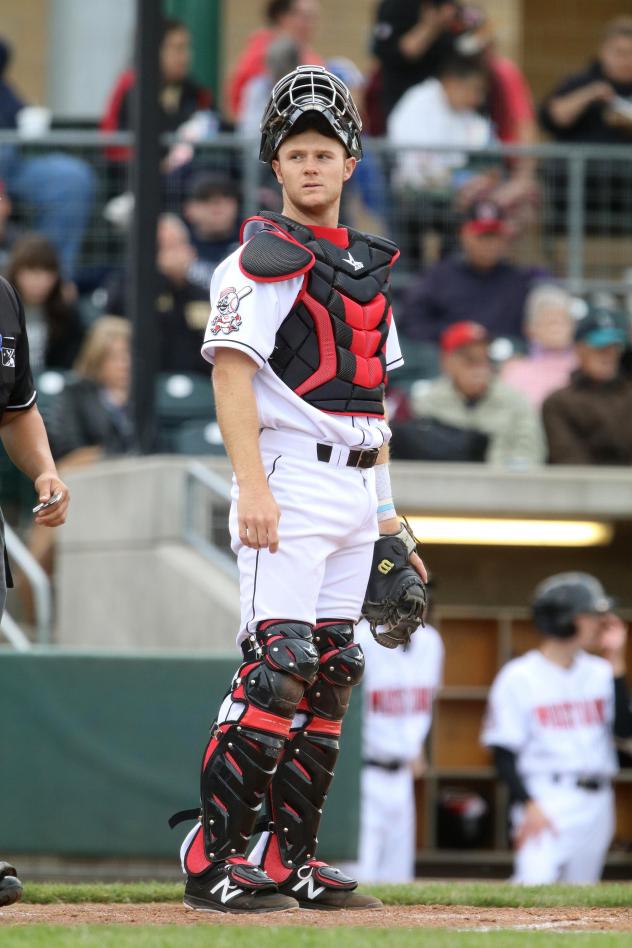 Catcher Jay Schuler with the Billings Mustangs