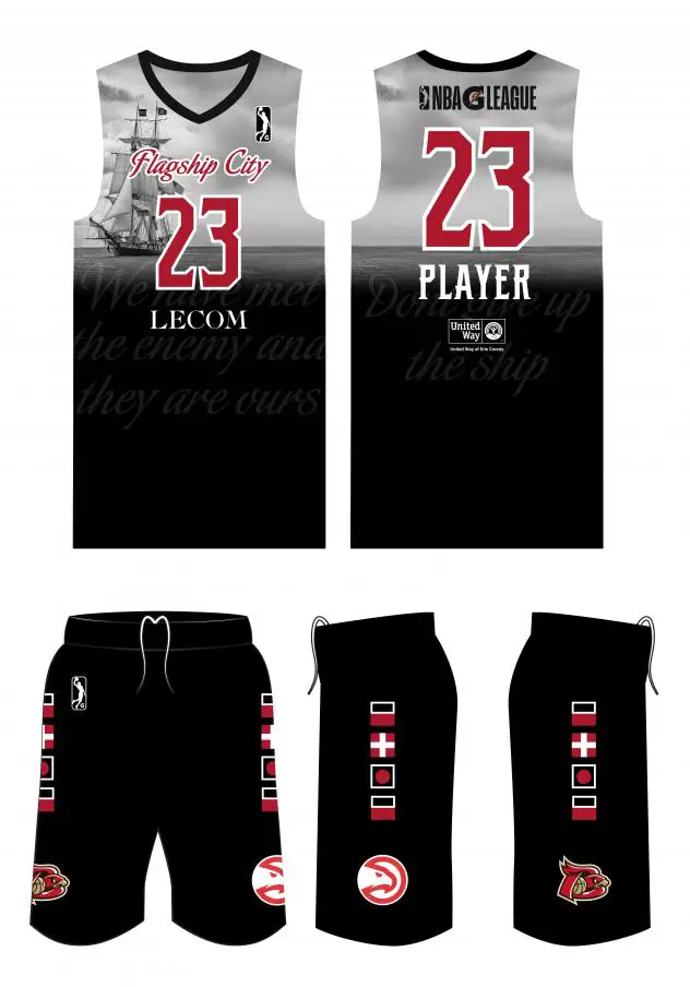 Erie BayHawks Flagship City jerseys