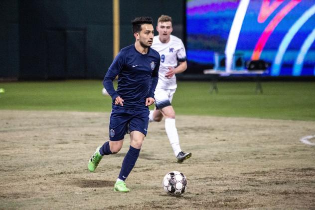 Adam Najem of Memphis 901 FC vs. the University of Memphis