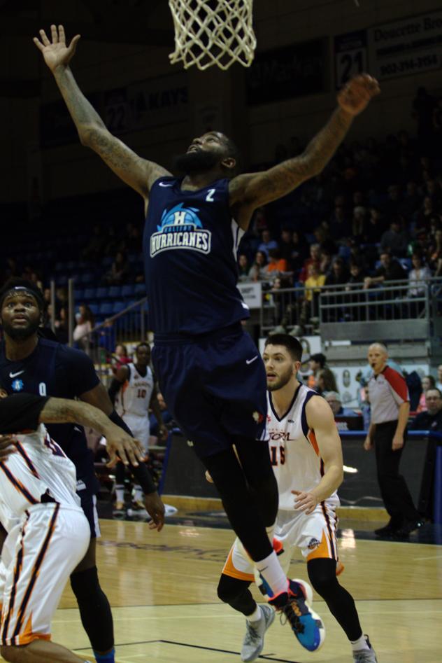 Halifax Hurricanes guard Terry Thomas vs. the Island Storm