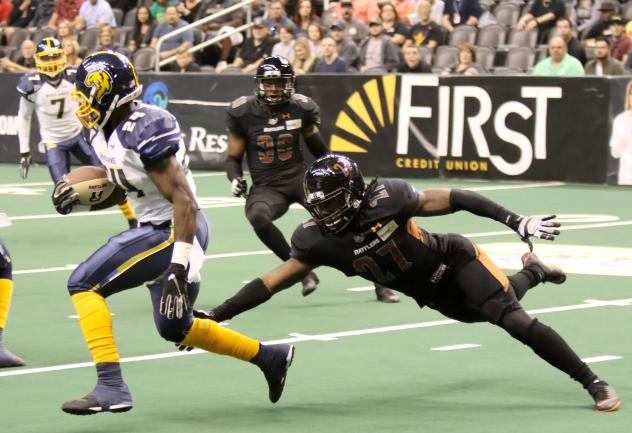 Cedar Rapids River Kings running back Nate Chavious vs. the Arizona Rattlers