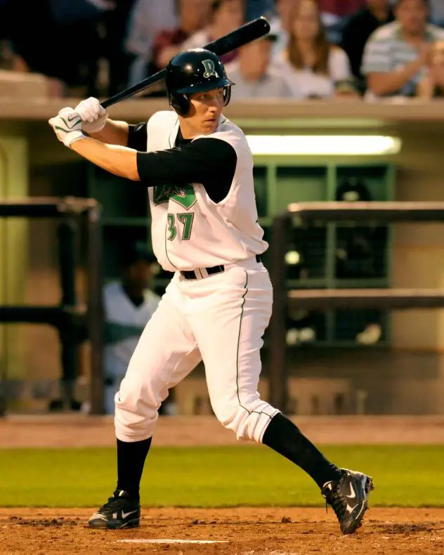 Todd Frazier batting for the Dayton Dragons