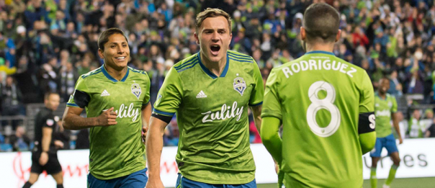 Seattle Sounders FC forward Jordan Morris