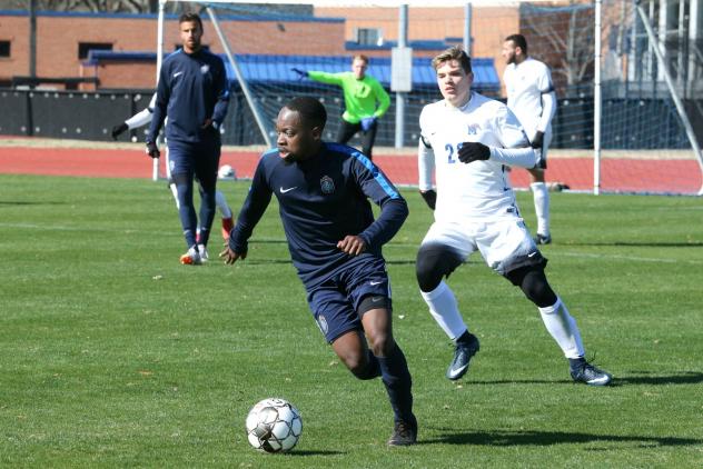 Midfielder Damani Holness with Memphis 901 FC